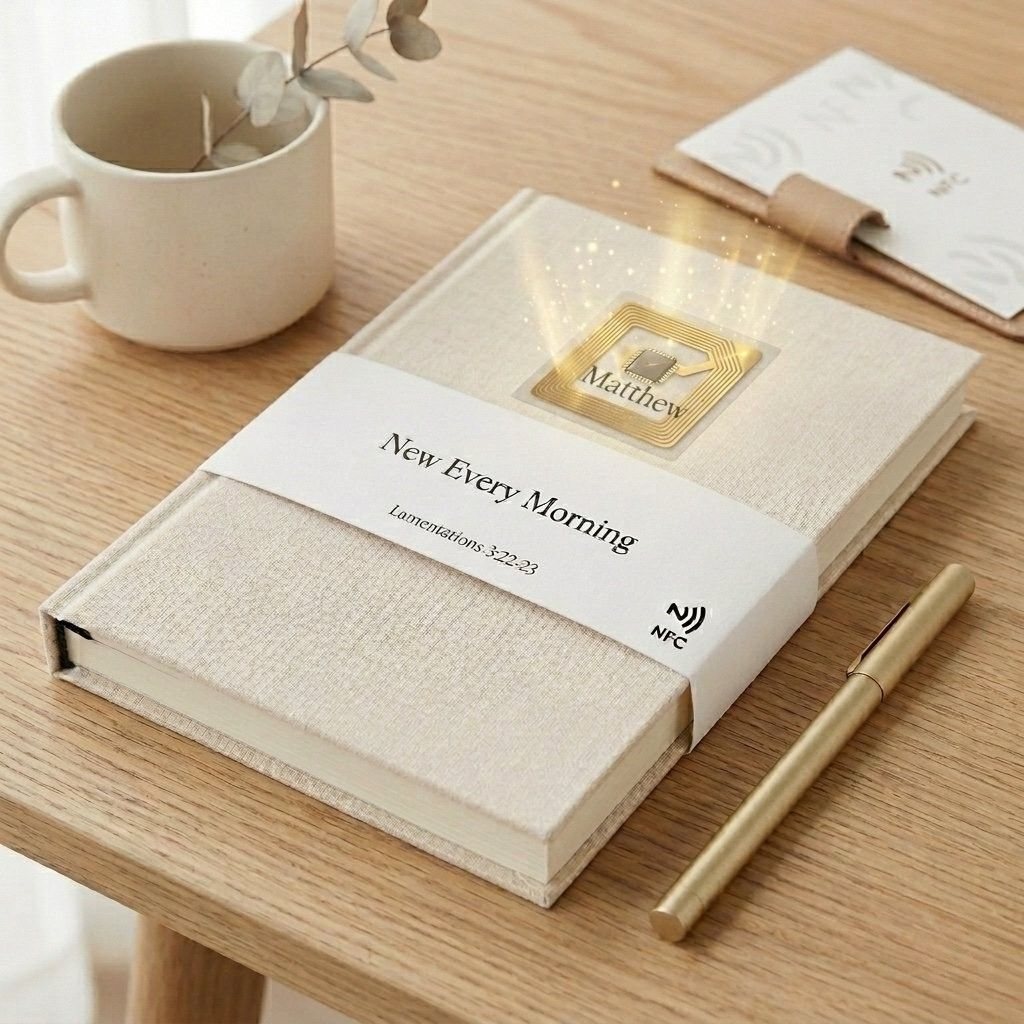 The tap chip embedded beneath the journal cover